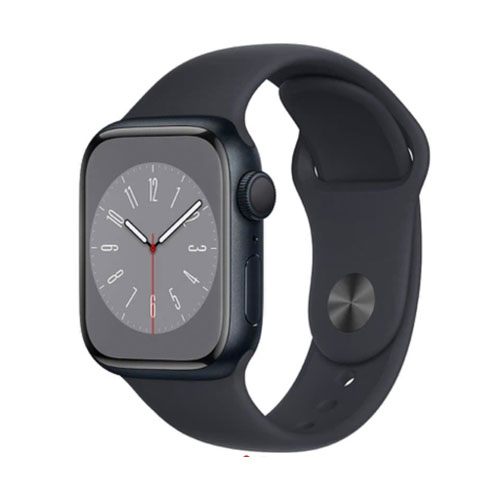 Apple Watch Series 8 - 41mm Viền Nhôm Dây Cao Su (Bản GPS) - Đen